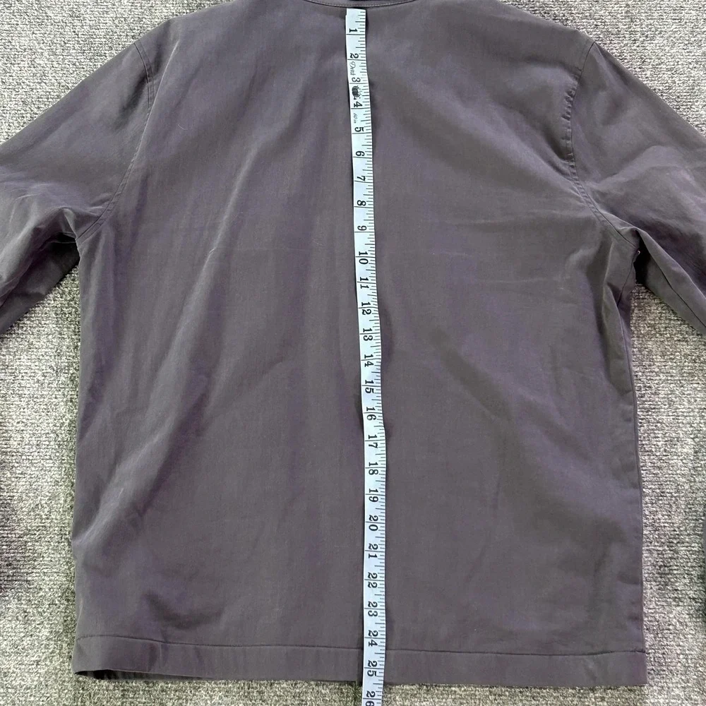Marine Layer Jacket Mens Small Gray Striped Full Zip‎ Lightweight Windbreaker